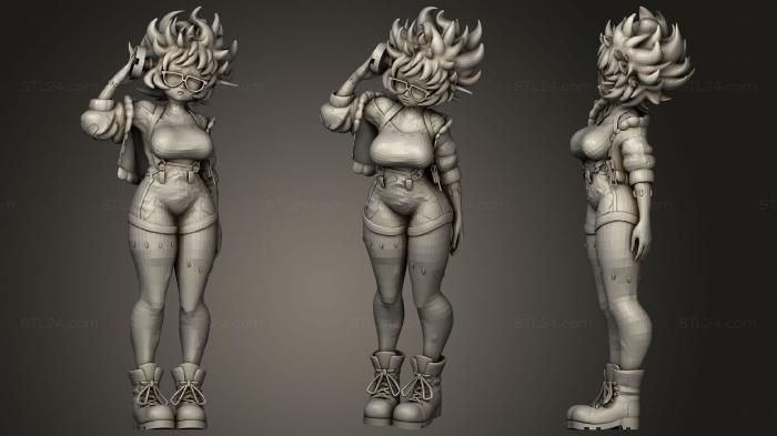 Figurines of girls (Frankie, STKGL_0878) 3D models for cnc